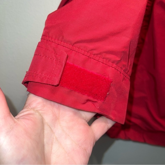 Vintage Woolrich Wool with Plaid Lining Hooded Parka Chore Jacket Coat Red M - Picture 10 of 12